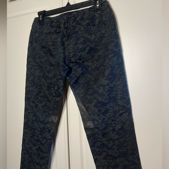 Roseanna Equestrian Inspired Made in France Camo Trousers with Leather Details - Picture 11 of 15